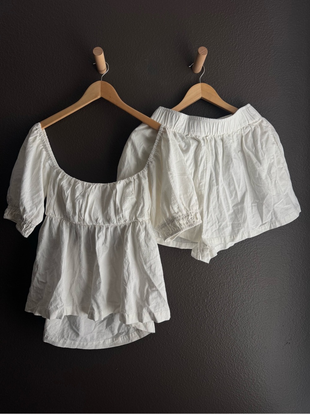Free People Donnie Cotton babydoll top & shorts set